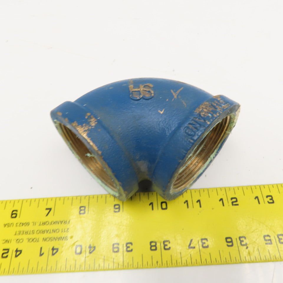 SA 2" NPT Female Brass Pipe Elbow 90°
