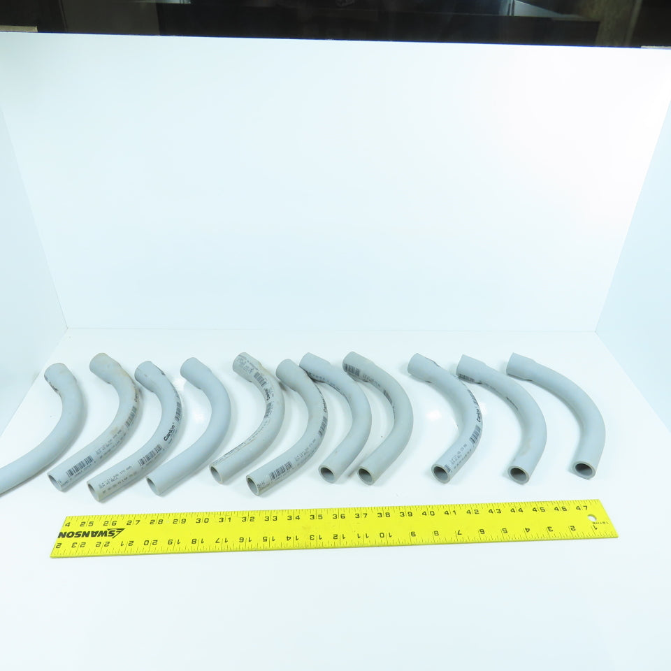 Carlon 3/4" 90° PVC SCH40 Elbow Bell End x Slip Ridgid Nonmetallic Lot Of 11