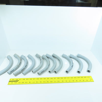 Carlon 3/4" 90° PVC SCH40 Elbow Bell End x Slip Ridgid Nonmetallic Lot Of 11