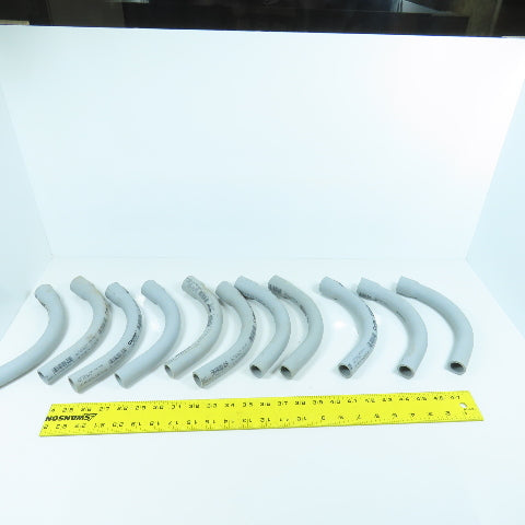 Carlon 3/4" 90° PVC SCH40 Elbow Bell End x Slip Ridgid Nonmetallic Lot Of 11