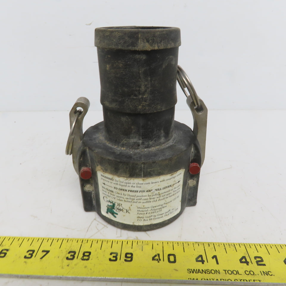 Green Leaf GLP200C Cam Lever Coupling 2" Female x Hose Barb 125 psi