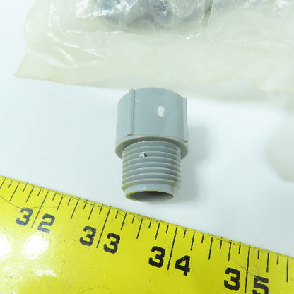 Carlon E943D16L 1/2" Threaded Male PVC SCH40 Box Adapters Lot Of 45