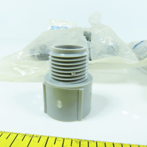 Carlon E943D16L 1/2" Threaded Male PVC SCH40 Box Adapters Lot Of 45
