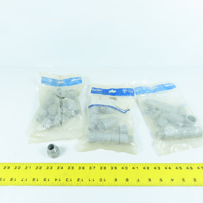Carlon E943D16L 1/2" Threaded Male PVC SCH40 Box Adapters Lot Of 45