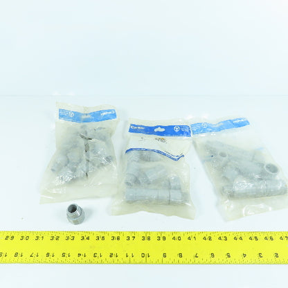 Carlon E943D16L 1/2" Threaded Male PVC SCH40 Box Adapters Lot Of 45