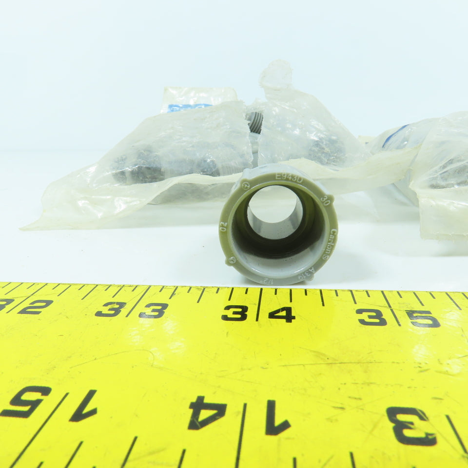 Carlon E943D16L 1/2" Threaded Male PVC SCH40 Box Adapters Lot Of 45