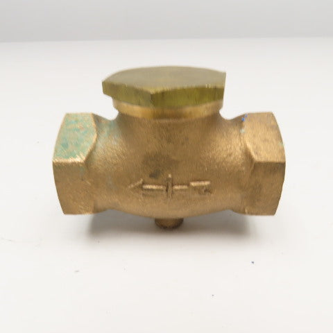 CDI 1" Brass Inline Air Flow Check Valve Pipe Fitting