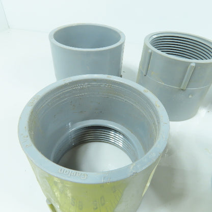 Carlon E942K 2-1/2" Threaded x Slip Female PVC Terminal Adapter Lot Of 7