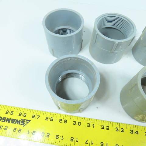 Carlon E942K 2-1/2" Threaded x Slip Female PVC Terminal Adapter Lot Of 7