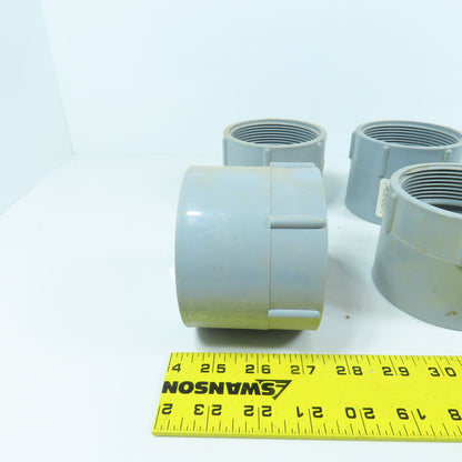 Carlon E942L 3" Threaded x Slip Female PVC Terminal Adapter Lot Of 7