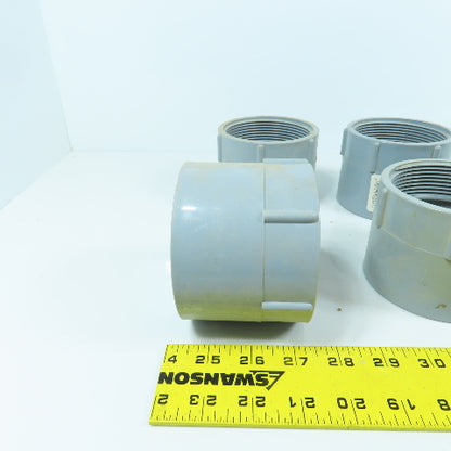 Carlon E942L 3" Threaded x Slip Female PVC Terminal Adapter Lot Of 7