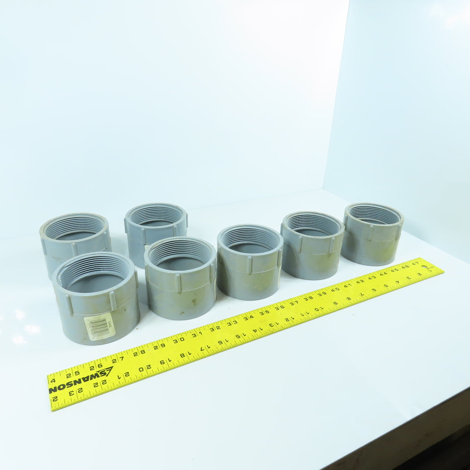 Carlon E942L 3" Threaded x Slip Female PVC Terminal Adapter Lot Of 7