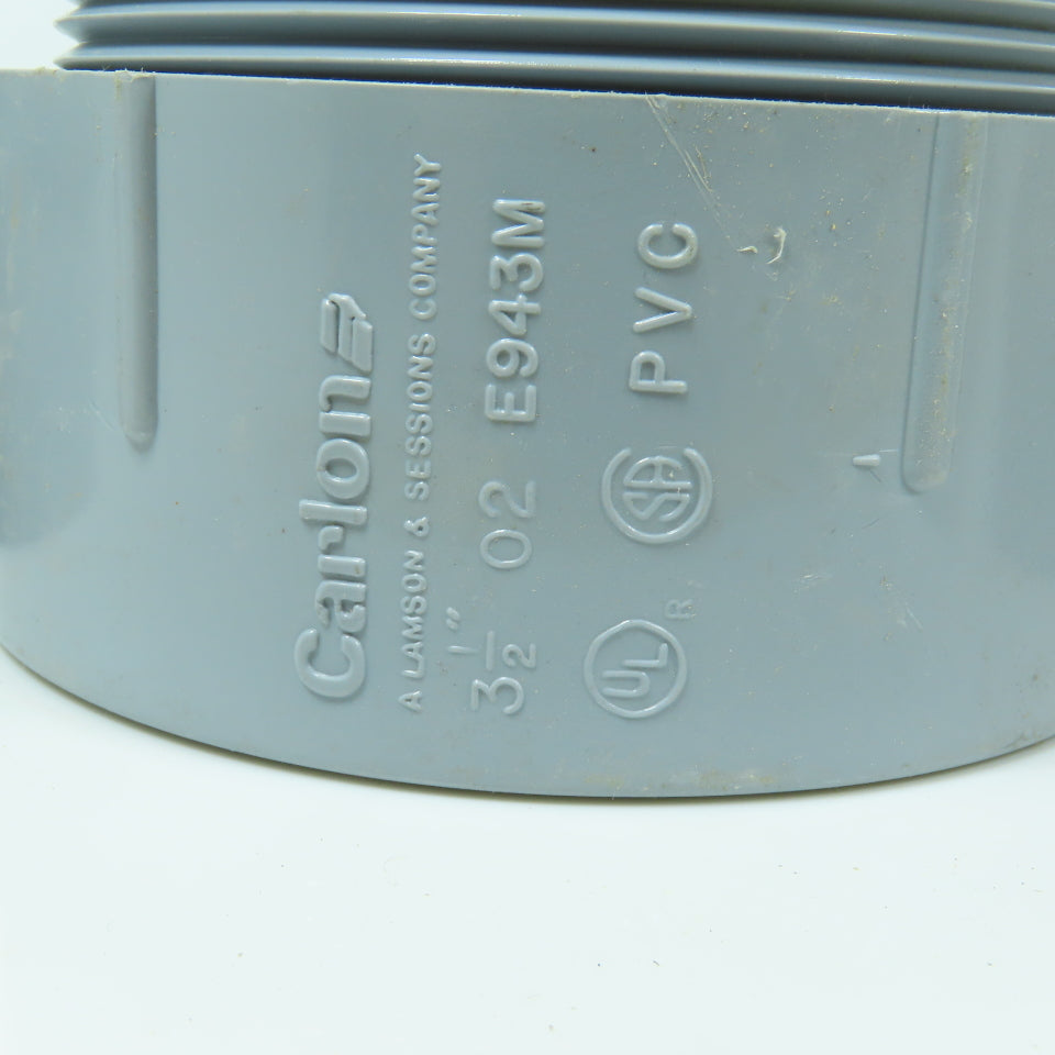 Carlon E943M 3-1/2" Threaded Male x Slip PVC Terminal Adapter Lot Of 6