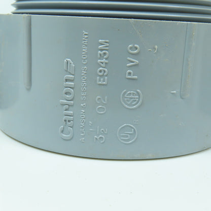 Carlon E943M 3-1/2" Threaded Male x Slip PVC Terminal Adapter Lot Of 6