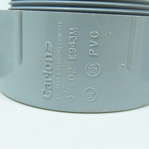 Carlon E943M 3-1/2" Threaded Male x Slip PVC Terminal Adapter Lot Of 6