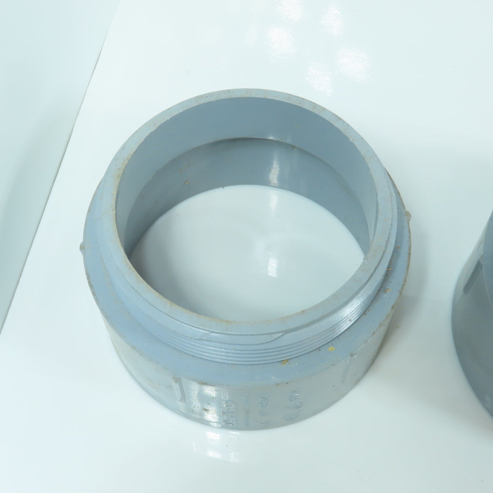 Carlon E943M 3-1/2" Threaded Male x Slip PVC Terminal Adapter Lot Of 6