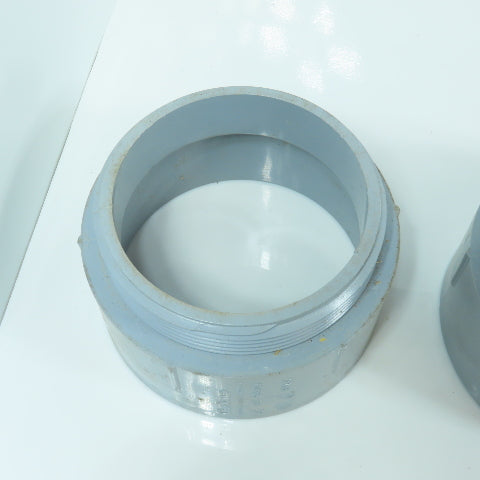 Carlon E943M 3-1/2" Threaded Male x Slip PVC Terminal Adapter Lot Of 6