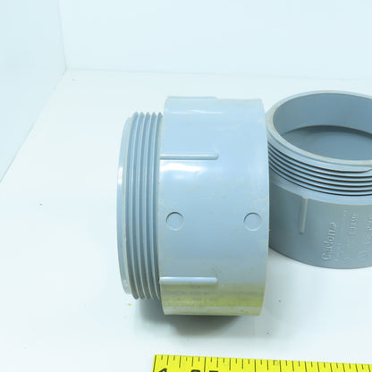Carlon E943M 3-1/2" Threaded Male x Slip PVC Terminal Adapter Lot Of 6