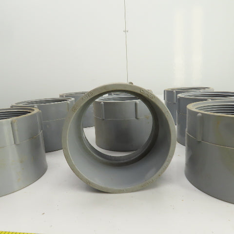 Carlon E942M 3-1/2" Threaded Female x Slip PVC Adapter Lot Of 11
