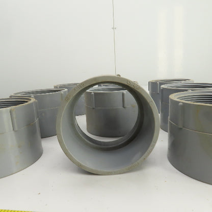 Carlon E942M 3-1/2" Threaded Female x Slip PVC Adapter Lot Of 11
