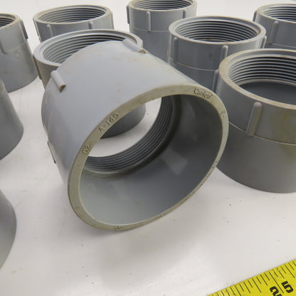 Carlon E942M 3-1/2" Threaded Female x Slip PVC Adapter Lot Of 11