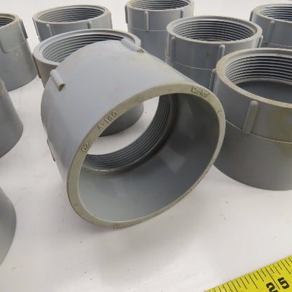 Carlon E942M 3-1/2" Threaded Female x Slip PVC Adapter Lot Of 11