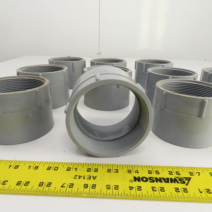 Carlon E942M 3-1/2" Threaded Female x Slip PVC Adapter Lot Of 11