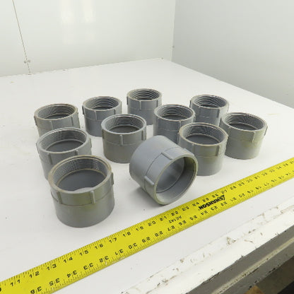 Carlon E942M 3-1/2" Threaded Female x Slip PVC Adapter Lot Of 11