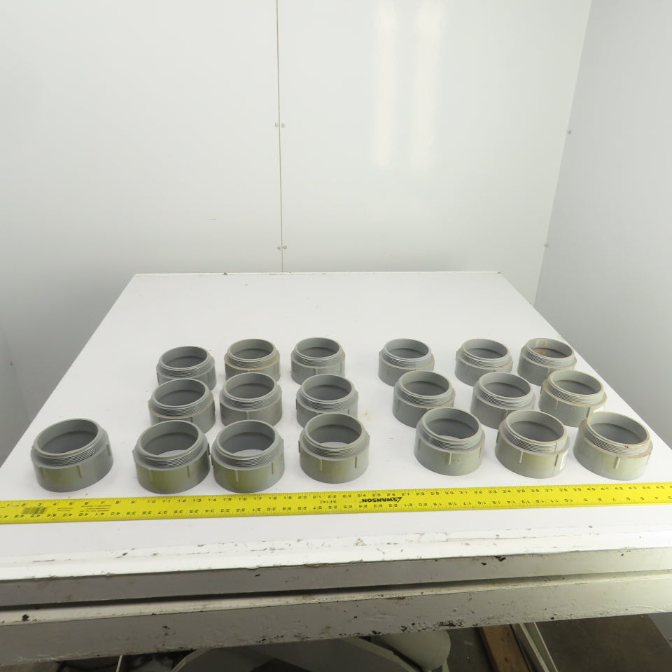 Carlon E943N 4" Threaded Male x Slip PVC Terminal Adapter Lot Of 19