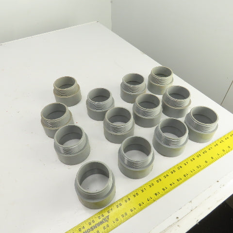 Carlon 3" Threaded Male x Slip PVC Terminal Adapter Lot Of 13