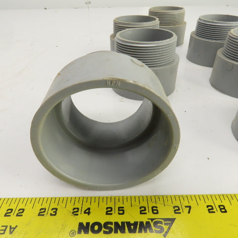 Carlon 3" Threaded Male x Slip PVC Terminal Adapter Lot Of 13