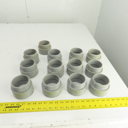 Carlon 3" Threaded Male x Slip PVC Terminal Adapter Lot Of 13
