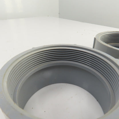 Carlon 4" Threaded Female x Slip PVC Adapter Lot Of 3