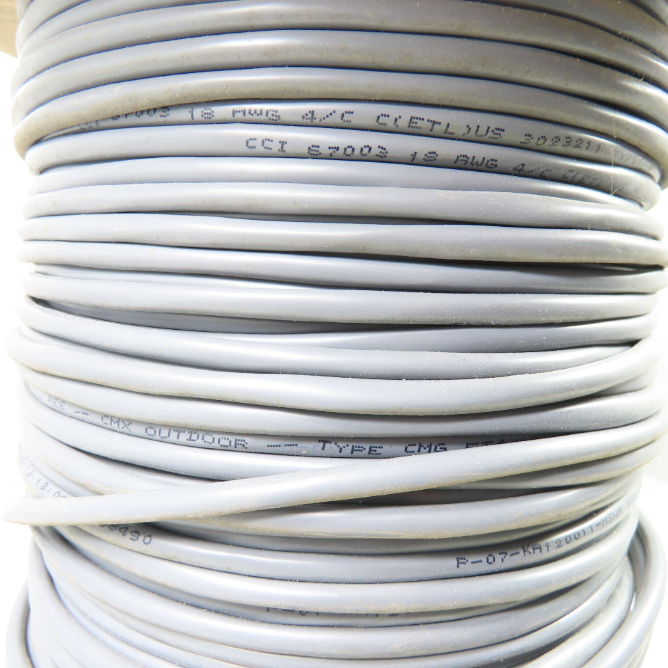 Coleman CMR/CL3R/FPLR 18/4 Shielded Multiconductor Alarm Cable 580'
