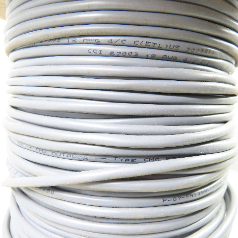 Coleman CMR/CL3R/FPLR 18/4 Shielded Multiconductor Alarm Cable 580'