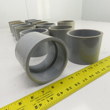 Carlon 3-1/2" Slip x Slip PVC Female Coupling Lot Of 13
