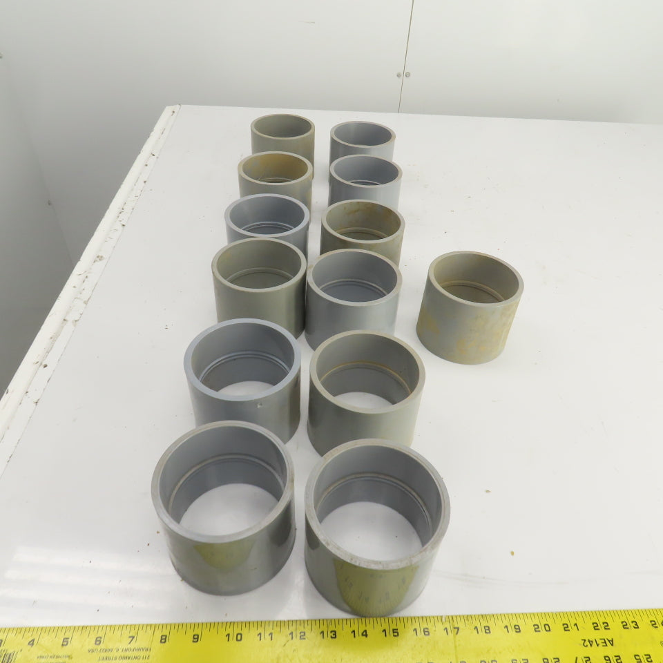 Carlon 3-1/2" Slip x Slip PVC Female Coupling Lot Of 13
