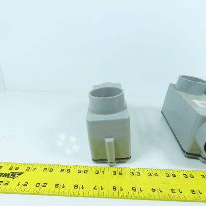 Carlon 1-1/2" Type LB PVC Conduit Body Lot Of 3