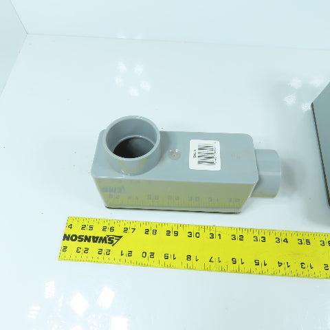 Carlon 1-1/2" Type LB PVC Conduit Body Lot Of 3