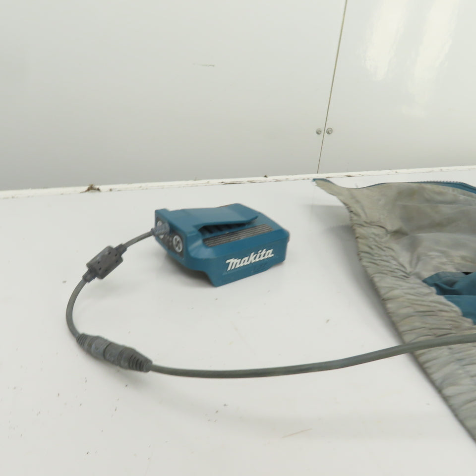 Makita DFJ201 Cordless Fan Jacket (Large) 18V W/Battery Adapter (No Battery)