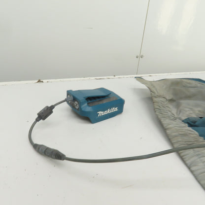 Makita DFJ201 Cordless Fan Jacket (Large) 18V W/Battery Adapter (No Battery)