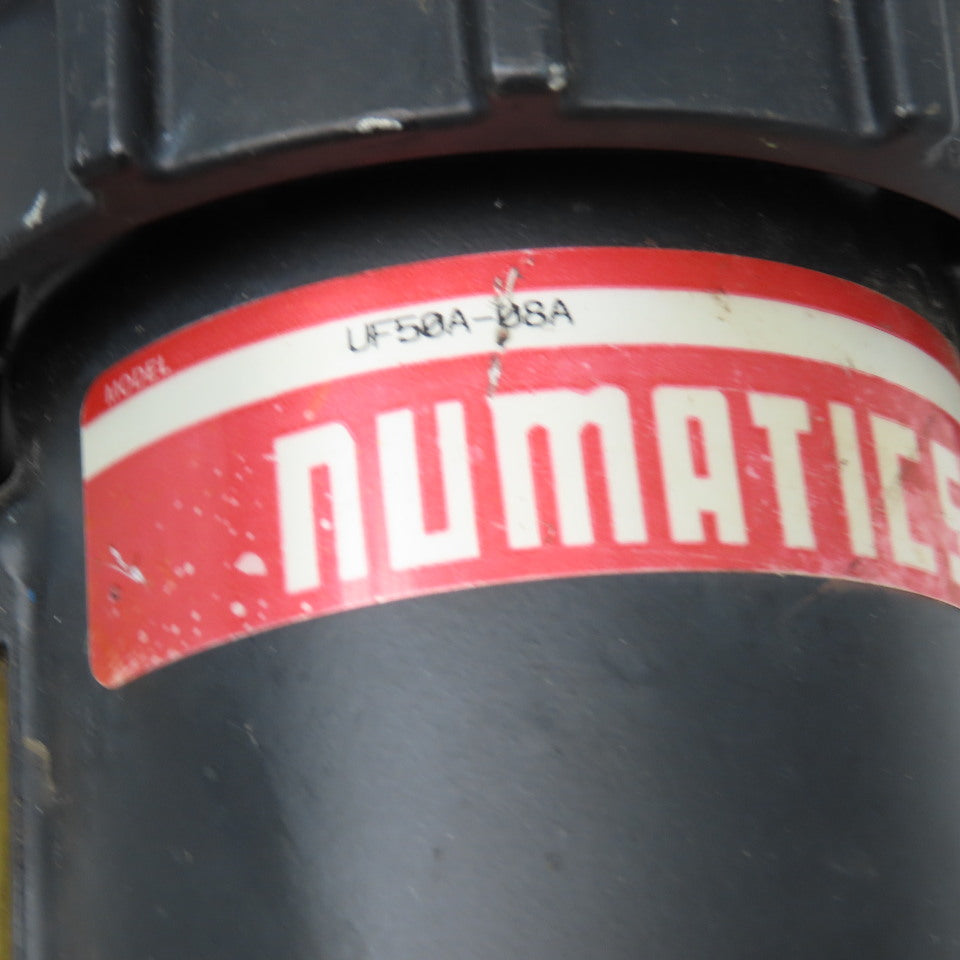 Numatics UF50A-08A 1" Compressed Air Filter Mist Separator Manual Drain