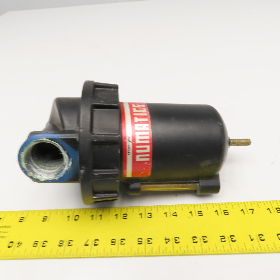 Numatics UF50A-08A 1" Compressed Air Filter Mist Separator Manual Drain