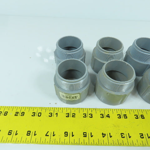 Carlon E943H 1-1/2" PVC Threaded Male x Slip Terminal Adapter Lot Of 10