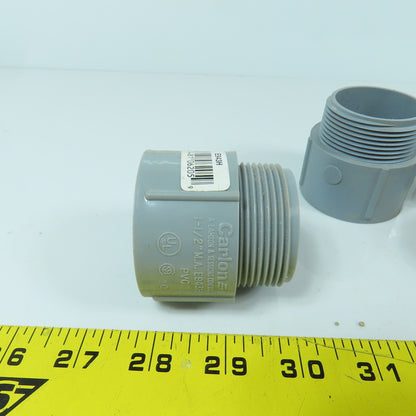 Carlon E943H 1-1/2" PVC Threaded Male x Slip Terminal Adapter Lot Of 10