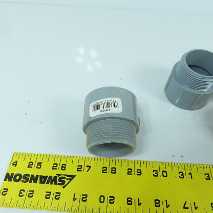 Carlon E943H 1-1/2" PVC Threaded Male x Slip Terminal Adapter Lot Of 10