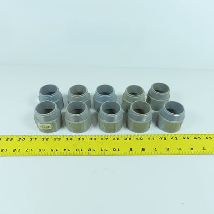 Carlon E943H 1-1/2" PVC Threaded Male x Slip Terminal Adapter Lot Of 10