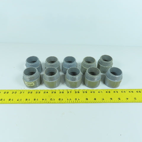 Carlon E943H 1-1/2" PVC Threaded Male x Slip Terminal Adapter Lot Of 10