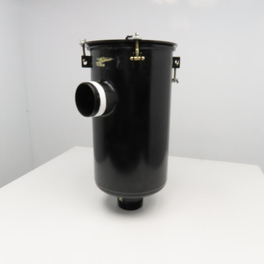 12" ID x 20" Deep Industrial Air Filtration Housing 4" NPT Ports