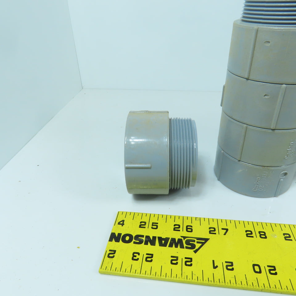 Carlon E943J 2" PVC Threaded Male x Slip Terminal Adapter Lot Of 25